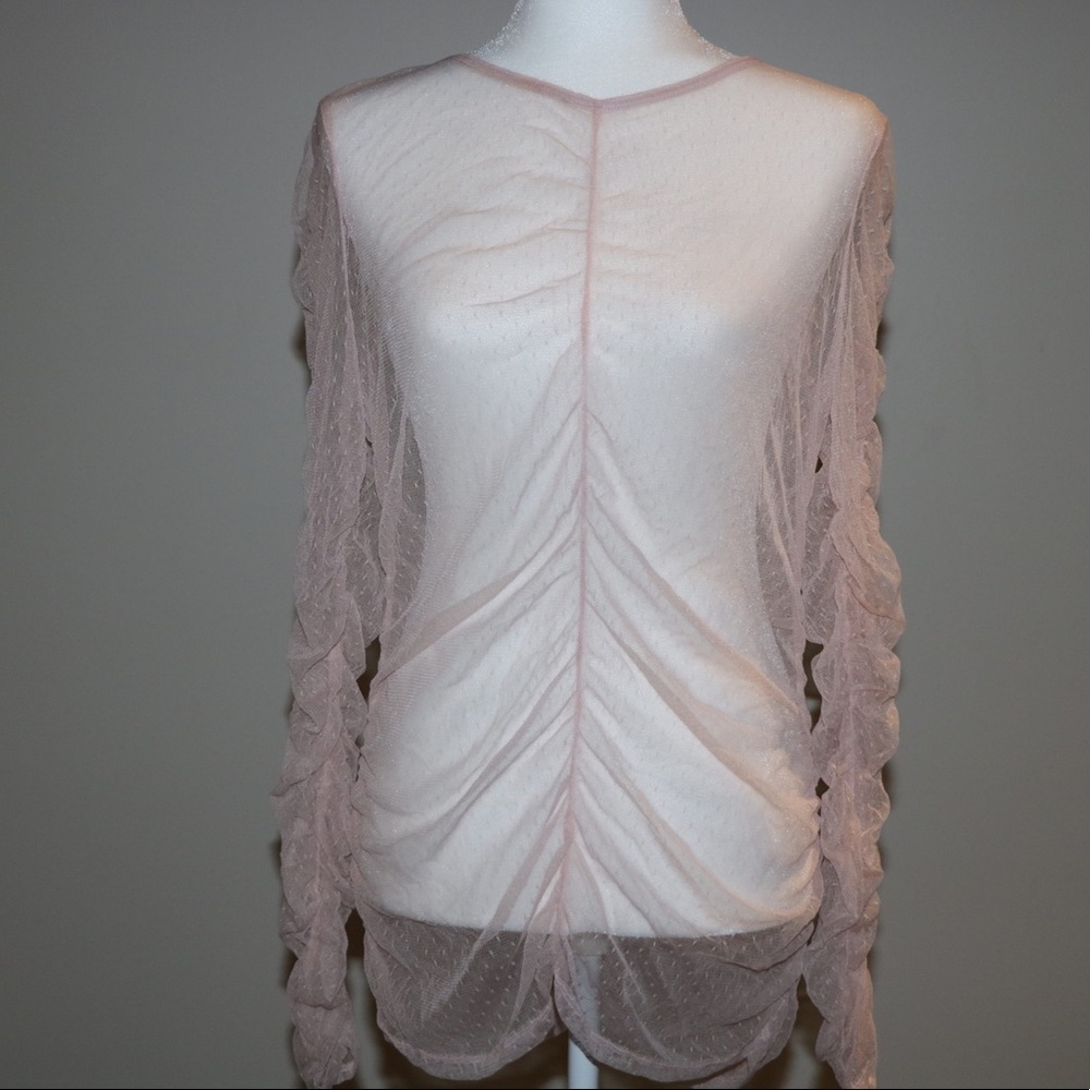 Mesh roughing blouse